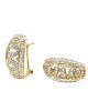 Diamond Pave Cut Out Curved Earrings